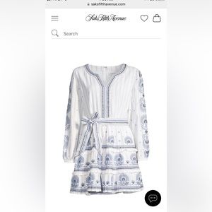 Roller Rabbit Indriya Embroidered Mini Dress